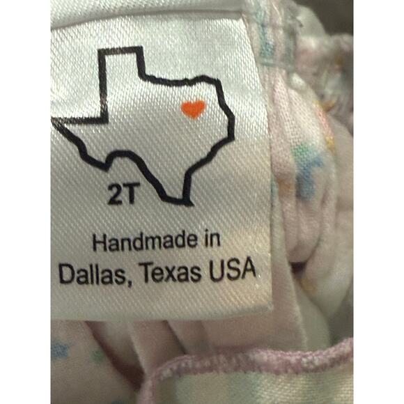 Olive Mae Handmade Unicorn Dress 2T Polka Dots Ruffles EUC Boutique Quality - Picture 3 of 8